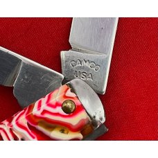 Vintage CAMCO (Camillus) 2-Blade Swell End Jack Pocket Knife Post-1948 Bright Candy Scales Vintage CAMCO (Camillus) 2-Blade Swell End Jack Pocket Knife Post-1948 Bright Candy Scales