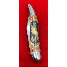 Vintage Imperial PROV USA Texas Toothpick or Fishing Knife w/Foil Scales Flying Mallard c.1946-1956 Vintage Imperial PROV USA Texas Toothpick or Fishing Knife w/Foil Scales Flying Mallard c.1946-1956