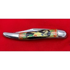 Vintage Imperial PROV USA Texas Toothpick or Fishing Knife w/Foil Scales Flying Mallard c.1946-1956 Vintage Imperial PROV USA Texas Toothpick or Fishing Knife w/Foil Scales Flying Mallard c.1946-1956