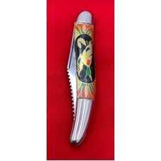 Vintage Imperial PROV USA Texas Toothpick or Fishing Knife w/Foil Scales Flying Mallard c.1946-1956 Vintage Imperial PROV USA Texas Toothpick or Fishing Knife w/Foil Scales Flying Mallard c.1946-1956