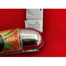 Vintage Imperial PROV USA Texas Toothpick or Fishing Knife w/Foil Scales Flying Mallard c.1946-1956 Vintage Imperial PROV USA Texas Toothpick or Fishing Knife w/Foil Scales Flying Mallard c.1946-1956
