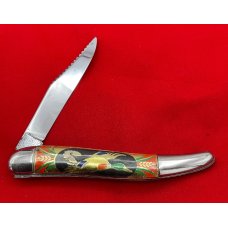 Vintage Imperial PROV USA Texas Toothpick or Fishing Knife w/Foil Scales Flying Mallard c.1946-1956 Vintage Imperial PROV USA Texas Toothpick or Fishing Knife w/Foil Scales Flying Mallard c.1946-1956