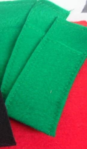 ONE DOZEN LIGHT GREEN FELT POUCHES for storing  case xx buck schrade pocket knives  or jewelry 
