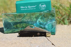 HEN & ROOSTER BLACK BUFFALO HORN HAWKBILL