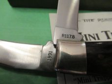 Remington 1991 Silver Bullet Bone Handle Mini Trapper Model # R1178SB Remington 1991 Silver Bullet Bone Handle Mini Trapper Model # R1178SB