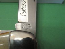 Case XX 1977 Blue Scroll Stag Folding Hunter Pattern # 5265 SAB SSP Case XX 1977 Blue Scroll Stag Folding Hunter Pattern # 5265 SAB SSP