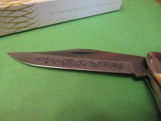 Case XX 1977 Blue Scroll Stag Folding Hunter Pattern # 5265 SAB SSP Case XX 1977 Blue Scroll Stag Folding Hunter Pattern # 5265 SAB SSP