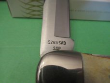 Case XX 1977 Blue Scroll Stag Folding Hunter Pattern # 5265 SAB SSP Case XX 1977 Blue Scroll Stag Folding Hunter Pattern # 5265 SAB SSP