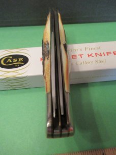 Case XX 1977 Blue Scroll Stag Folding Hunter Pattern # 5265 SAB SSP Case XX 1977 Blue Scroll Stag Folding Hunter Pattern # 5265 SAB SSP