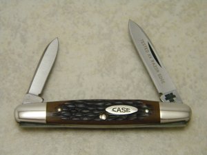 Case XX Stainless USA 4 Dot Delrin 06263 Tested XX Razor Edge Eisenhower Pen Knife