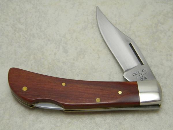 Case XX USA 8 Dot P1051 1/2 L Pakkawood Lockback Knife Case XX USA 8 Dot P1051 1/2 L Pakkawood Lockback Knife