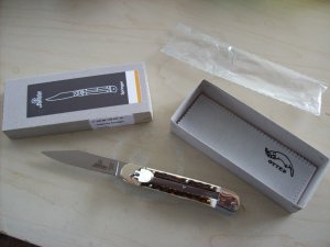Hubertus Knife Size 10 Medium Genuine Stag NIB