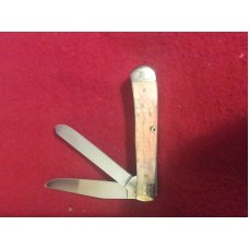 2011 CASE XX USA 6254 SS STRAWBERRY BONE HANDLE TRAPPER LIMITED XX EDITION #36 OF 250 MADE LIKE NEW 2011 CASE XX USA 6254 SS STRAWBERRY BONE HANDLE TRAPPER LIMITED XX EDITION #36 OF 250 MADE LIKE NEW