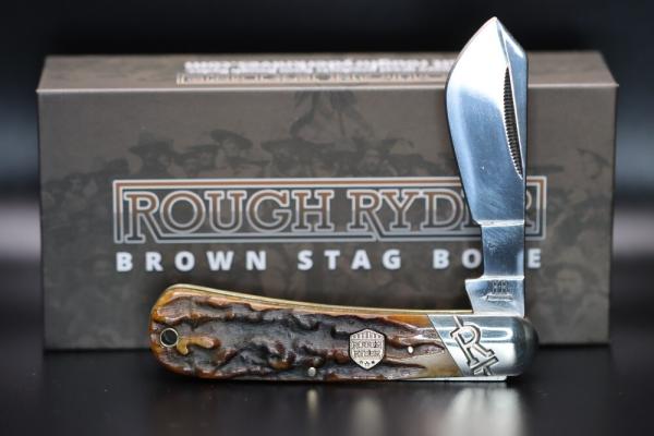 ROUGH RYDER BROWN STAG BONE COTTON SAMPLER ROUGH RYDER BROWN STAG BONE COTTON SAMPLER