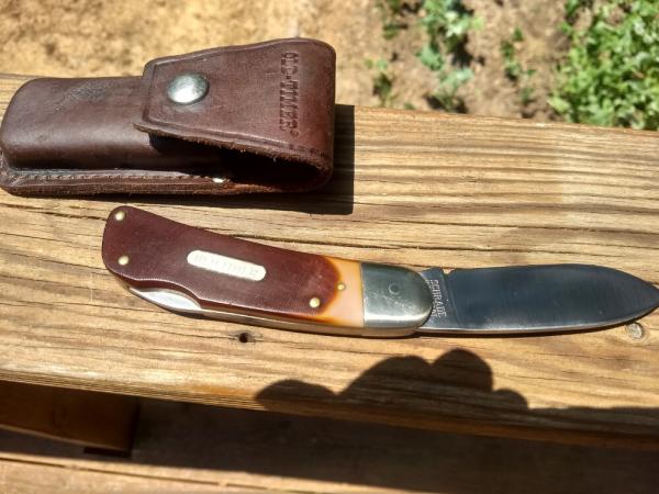VINTAGE SCHRADE OLD TIMER 51OT WITH SHEATH VINTAGE SCHRADE OLD TIMER 51OT WITH SHEATH