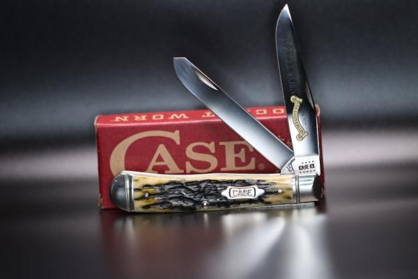 CASE POCKET WORN 25TH ANNIVERSARY OLIVE JIGGED TRAPPER CASE POCKET WORN 25TH ANNIVERSARY OLIVE JIGGED TRAPPER