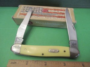 Case XX 2013 Yellow Derlin Handle CV Muskrat 