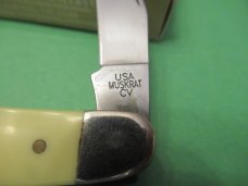 Case XX 2013 Yellow Derlin Handle CV Muskrat Case XX 2013 Yellow Derlin Handle CV Muskrat
