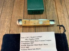 Canal Street Cutlery NRA Trapper Oiled Ram’s Horn 2007 Canal Street Cutlery NRA Trapper Oiled Ram’s Horn 2007
