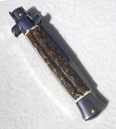 NEW FRANK BELTRAME 9" GENUINE STAG ITALIAN STILETTO 