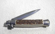 NEW FRANK BELTRAME 9" GENUINE STAG ITALIAN STILETTO 