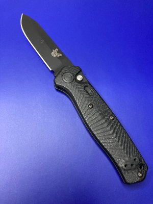 Benchmade 85551 Mediator Knife Black G-10 (3.3" Black) 