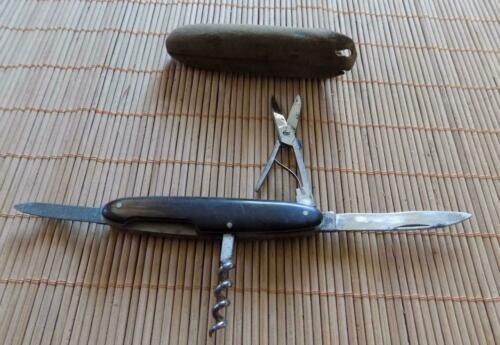 Vintage Henckels Knife with leather pouch