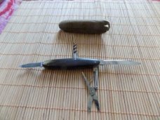 Vintage Henckels Knife with leather pouch