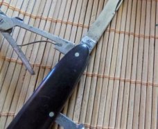 Vintage Henckels Knife with leather pouch
