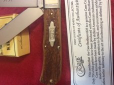 CASE BROTHERS BRADFORD PA 19USA92 TESTED XX 6223 BONE HANDLES WITH FLUTED BOLSTER PLUS COA & BOX CASE BROTHERS BRADFORD PA 19USA92 TESTED XX 6223 BONE HANDLES WITH FLUTED BOLSTER PLUS COA & BOX