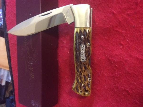 CASE  XX SOLINGEN GERMANY DE 151501L 440C GERMANY GREEN BONE HUNTER LOCKBACK NEW IN BOX