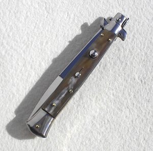 NEW OLD STOCK FRANK BELTRAME 11" GENUINE BRAZILIAN HORN ITALIAN STILETTO