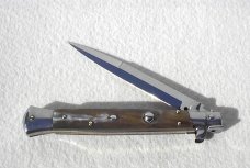 NEW OLD STOCK FRANK BELTRAME 11" GENUINE BRAZILIAN HORN ITALIAN STILETTO NEW OLD STOCK FRANK BELTRAME 11" GENUINE BRAZILIAN HORN ITALIAN STILETTO