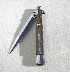 NEW OLD STOCK FRANK BELTRAME 11" GENUINE BRAZILIAN HORN ITALIAN STILETTO NEW OLD STOCK FRANK BELTRAME 11" GENUINE BRAZILIAN HORN ITALIAN STILETTO