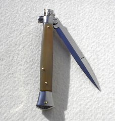 NEW OLD STOCK FRANK BELTRAME 11" GENUINE BRAZILIAN HORN ITALIAN STILETTO NEW OLD STOCK FRANK BELTRAME 11" GENUINE BRAZILIAN HORN ITALIAN STILETTO