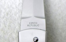 NEW OLD STOCK MIKOV PREDATOR CZECH REPUBLIC GENUINE STAG LEVER LOCK - W/ LEATHER BELT SHEATH