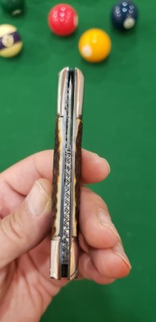 3 7/8" Custom Made Bird's Head Bolster Knife, Nice Stag 3 7/8" Custom Made Bird's Head Bolster Knife, Nice Stag
