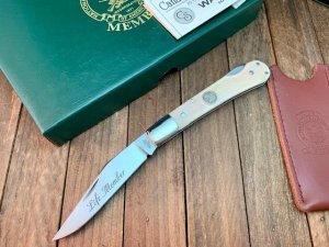 Canal Street Cutlery NRA Pinch Lockback Mica Pearl Acrylic