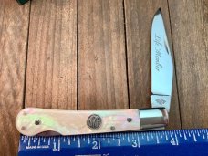 Canal Street Cutlery NRA Pinch Lockback Mica Pearl Acrylic Canal Street Cutlery NRA Pinch Lockback Mica Pearl Acrylic