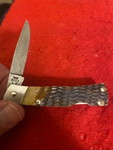 1989 Case XX • USA 61059 L DAM Rogers Bone Handle Lockback With Single Damascus Blade LE#376 1989 Case XX • USA 61059 L DAM Rogers Bone Handle Lockback With Single Damascus Blade LE#376