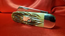Great Eastern Cutlery 36 India Jigged Bone Elephant Toenail Clipper. New, Mint with tube and button.