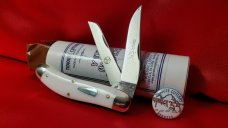 Great Eastern Cutlery 88 Trapper 888222 Yeti Ivory Acrylic New/Mint W/tube button waxed paper USA