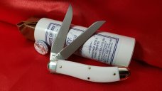 Great Eastern Cutlery 88 Trapper 888222 Yeti Ivory Acrylic New/Mint W/tube button waxed paper USA