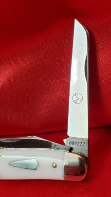 Great Eastern Cutlery 88 Trapper 888222 Yeti Ivory Acrylic New/Mint W/tube button waxed paper USA
