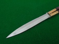 early Philippine Balisong Butterfly Knife 6" closed DOUBLE Edge Blade Rosewood NICE ! early Philippine Balisong Butterfly Knife 6" closed DOUBLE Edge Blade Rosewood NICE !