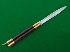 early Philippine Balisong Butterfly Knife 6" closed DOUBLE Edge Blade Rosewood NICE ! early Philippine Balisong Butterfly Knife 6" closed DOUBLE Edge Blade Rosewood NICE !