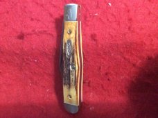 1989 CASE XX * USA 5125 1/2 DAM SUPER FAT AND GNARLY STAG HANDLE COKE BOTTLE WTH DAMASCUS BLADE LE 1989 CASE XX * USA 5125 1/2 DAM SUPER FAT AND GNARLY STAG HANDLE COKE BOTTLE WTH DAMASCUS BLADE LE