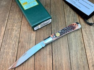 Canal Street Cutlery Half Moon Trapper Sandstone Brown Jigged Bone 2008