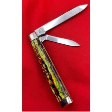 WINCHESTER ‘92 2078 2-Blade Physician’s Folding Pocket Knife Christmas Tree Scales Near Mint to Mint