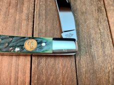 Canal Street Cutlery Half Moon Trapper Mint Green Bone 2008